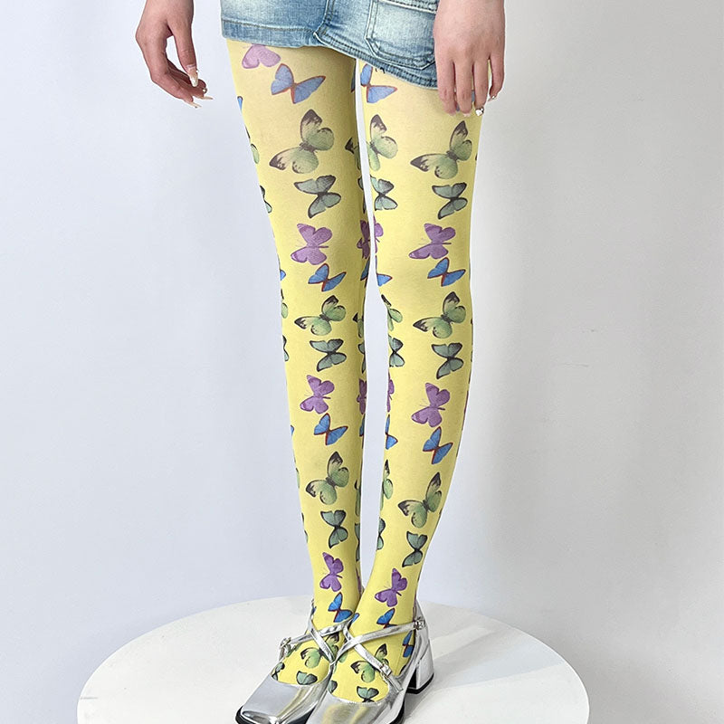 Y2K Butterfly Subculture Pantyhose