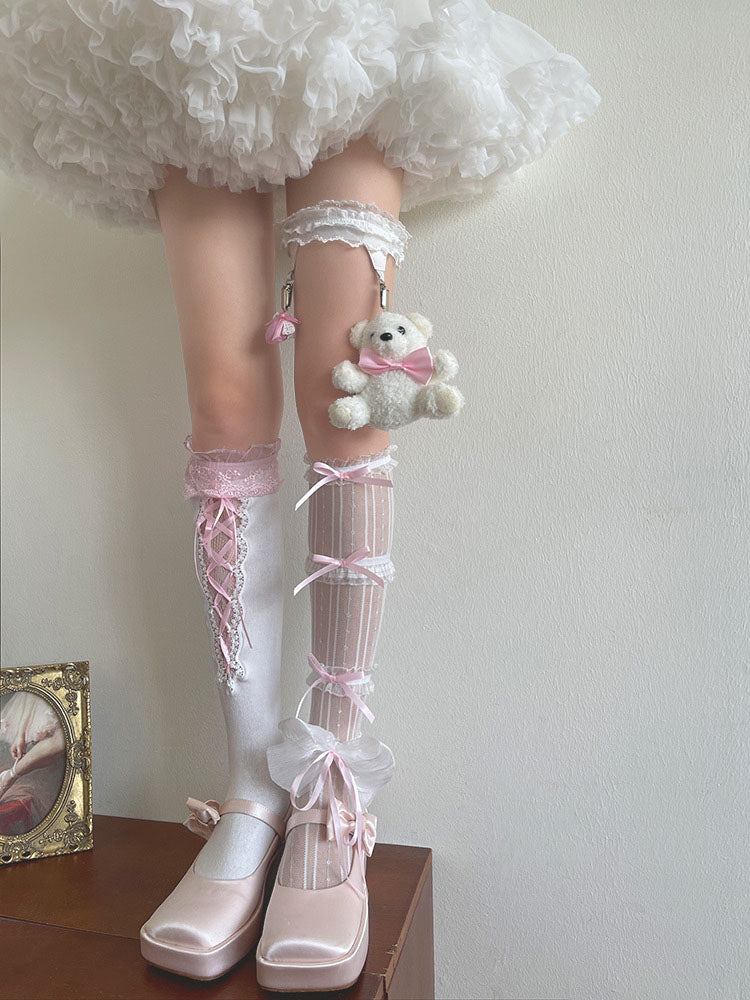 Y2K Bow-knot Lolita DIY Stockings