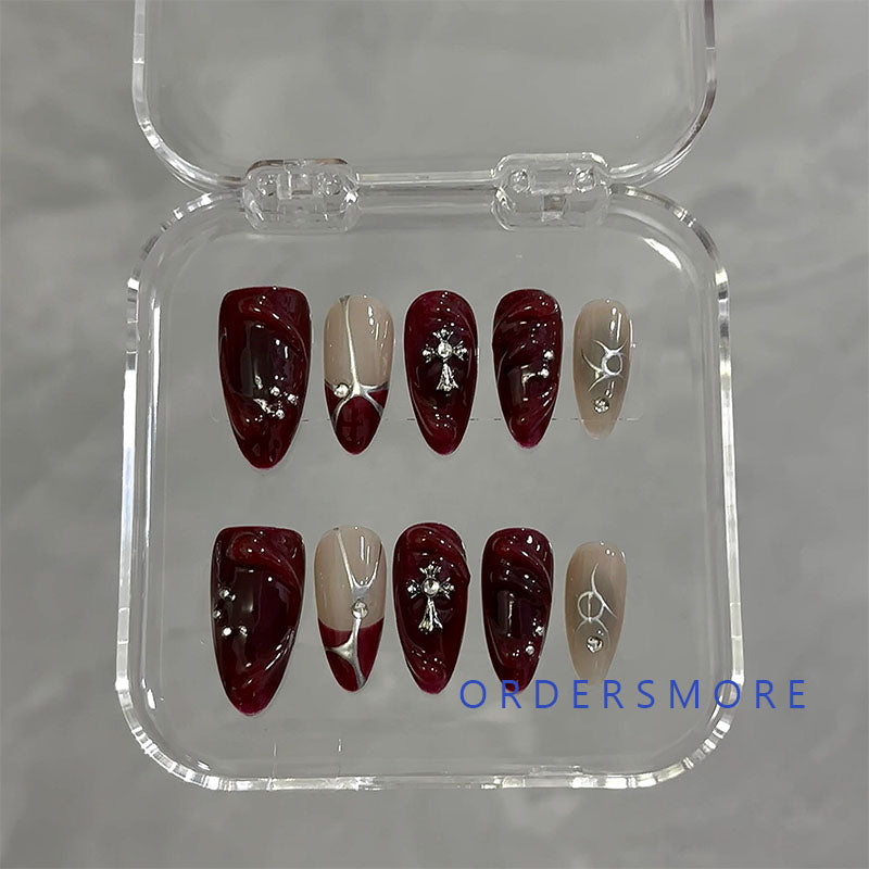 Y2K Gothic Cross Press-on Nails