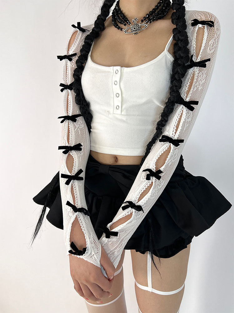 Y2K Bow-knot Subculture Shawl Sleeves