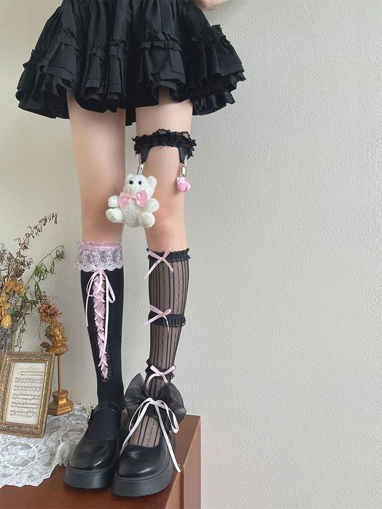 Y2K Bow-knot Lolita DIY Stockings
