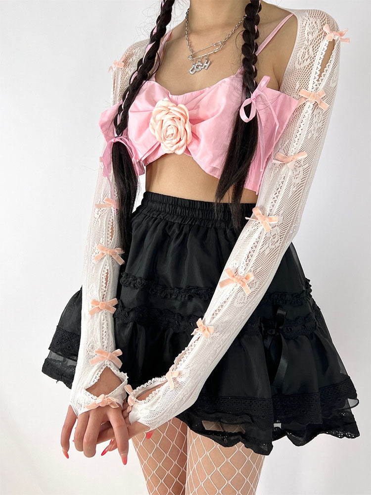 Y2K Bow-knot Subculture Shawl Sleeves