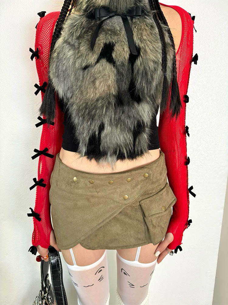 Y2K Bow-knot Subculture Shawl Sleeves