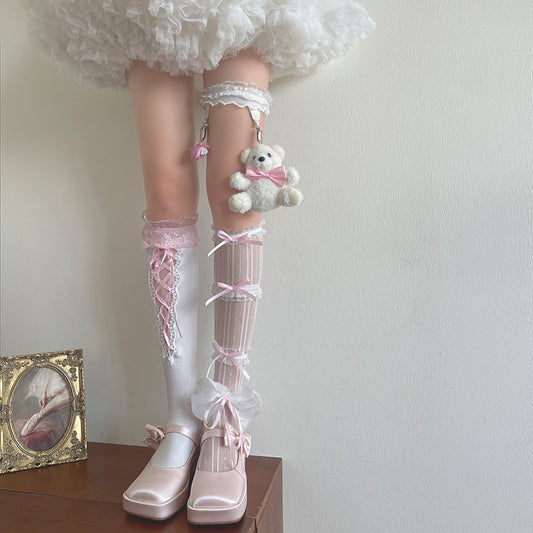Y2K Bow-knot Lolita DIY Stockings
