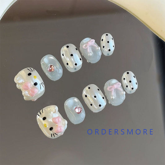 Cute Kitty Press-on Nails