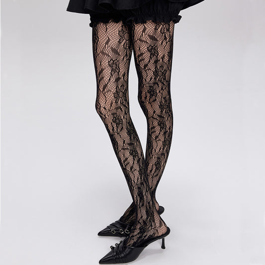 INS Floral Lace Pantyhose