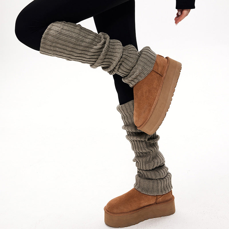 Over-the-knee Knitted Snow Boot Leg Warmers