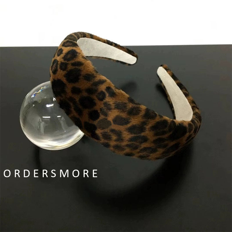 Leopard Print Wide-brimmed Hairband