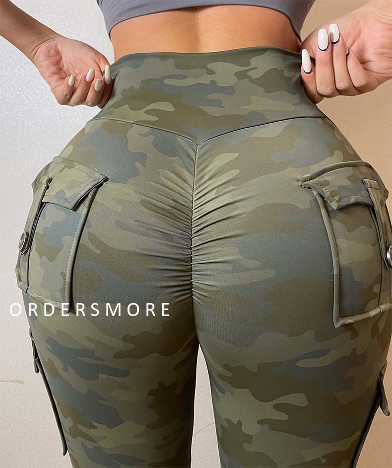 Camouflage Workwear Peach Hip Leggings