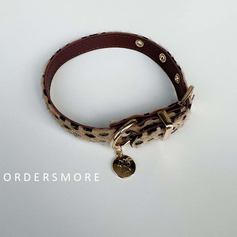 Y2K Leopard Print Choker